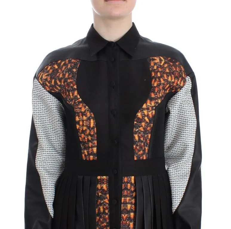 Multicolor Shirt Long Sleeve Dress