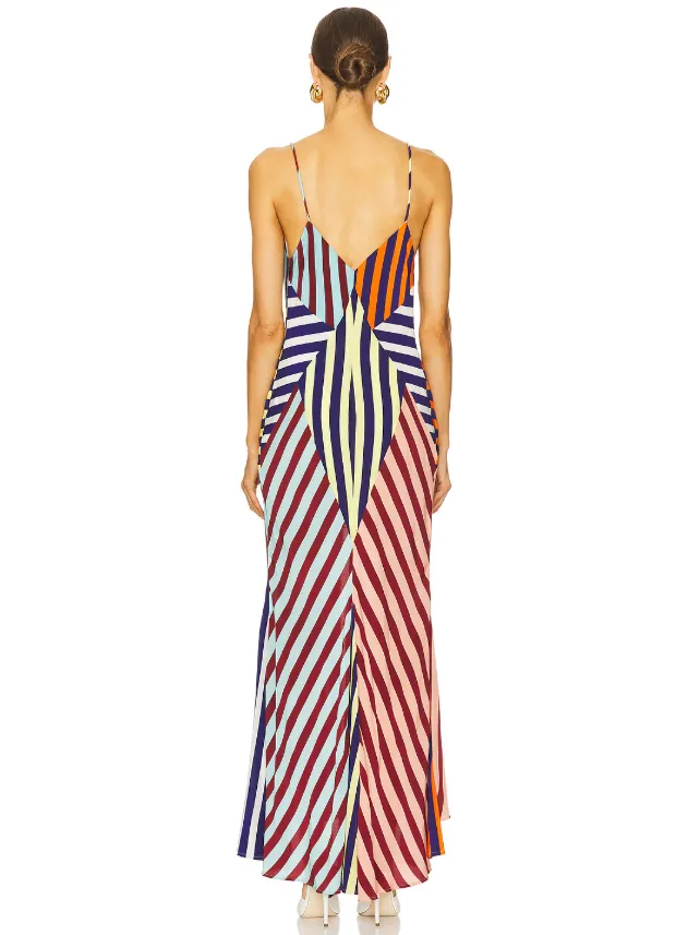 Muma World Striped Compass Dress