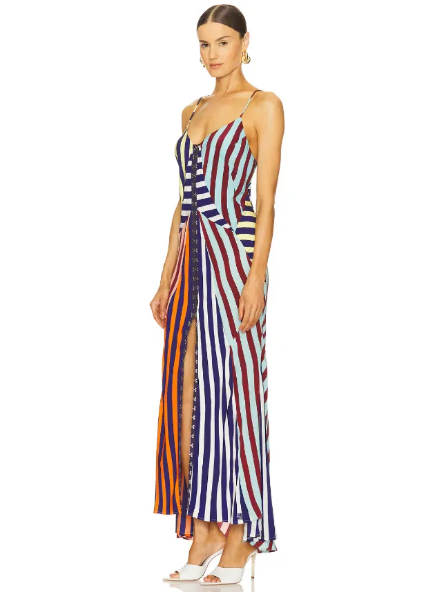 Muma World Striped Compass Dress