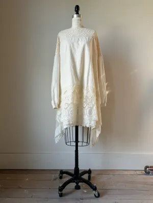 muslin and lace tunic