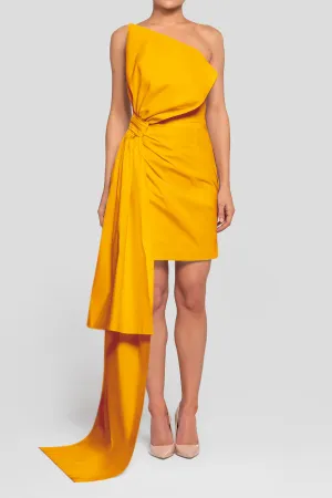 Nadine Silk Faille Mini Dress