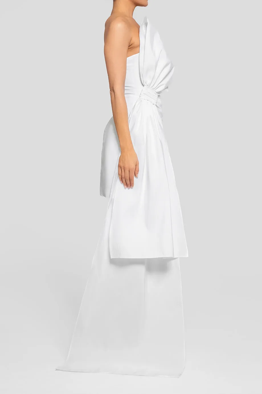 Nadine Silk Faille Mini Dress