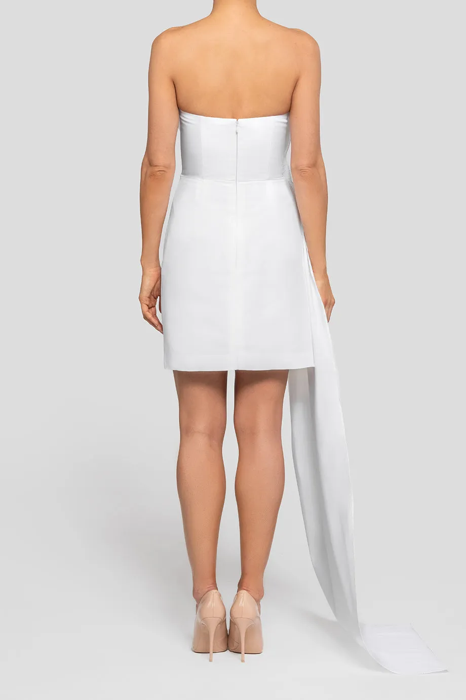 Nadine Silk Faille Mini Dress