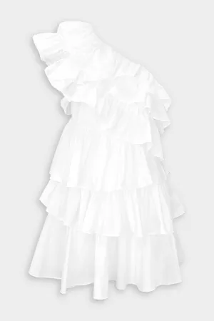 Naomi Mini Dress in Blanc