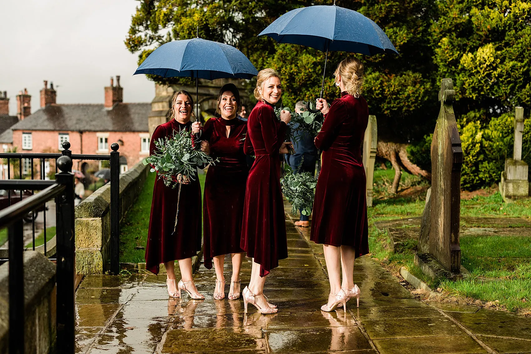 Newest High Neck Long Sleeves Burgundy Velvet Cheap Bridesmaid Dresses, BDS0121