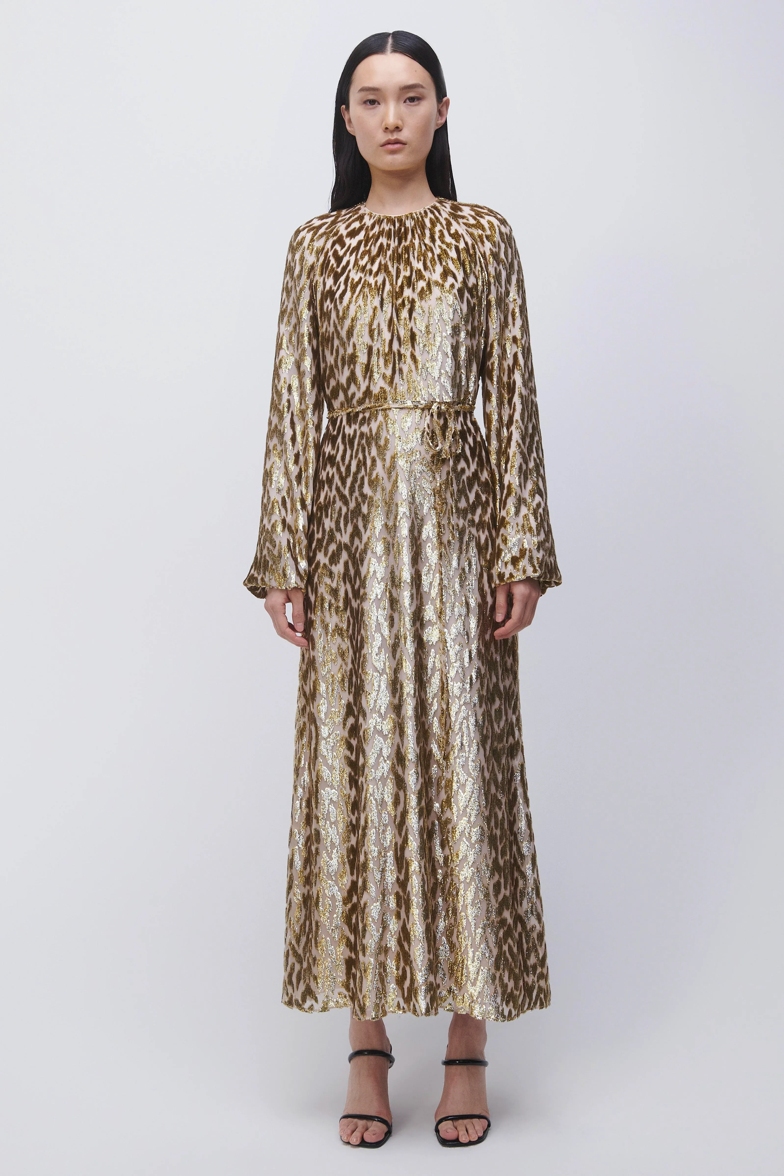 Odina Maxi Dress in Gold