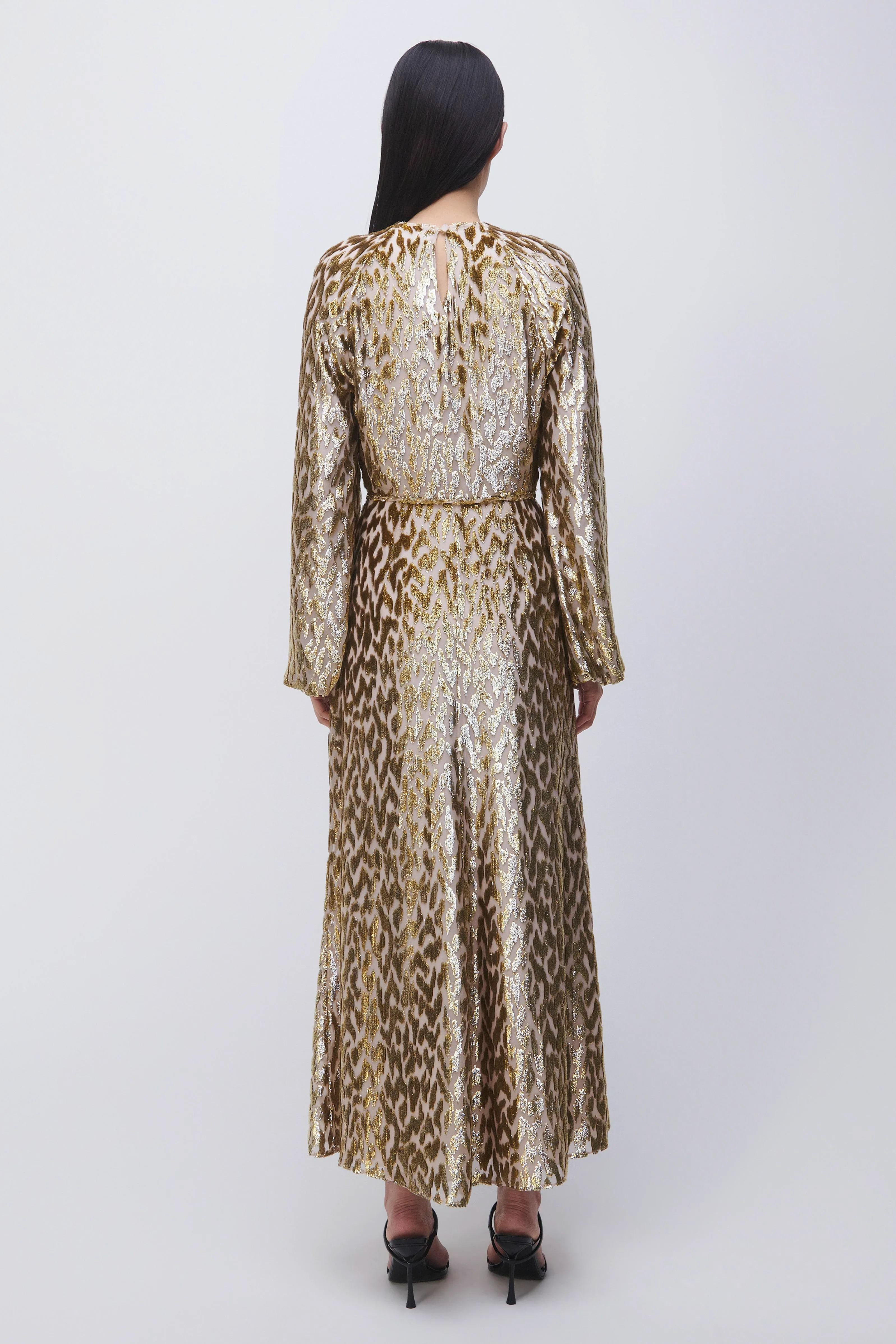 Odina Maxi Dress in Gold