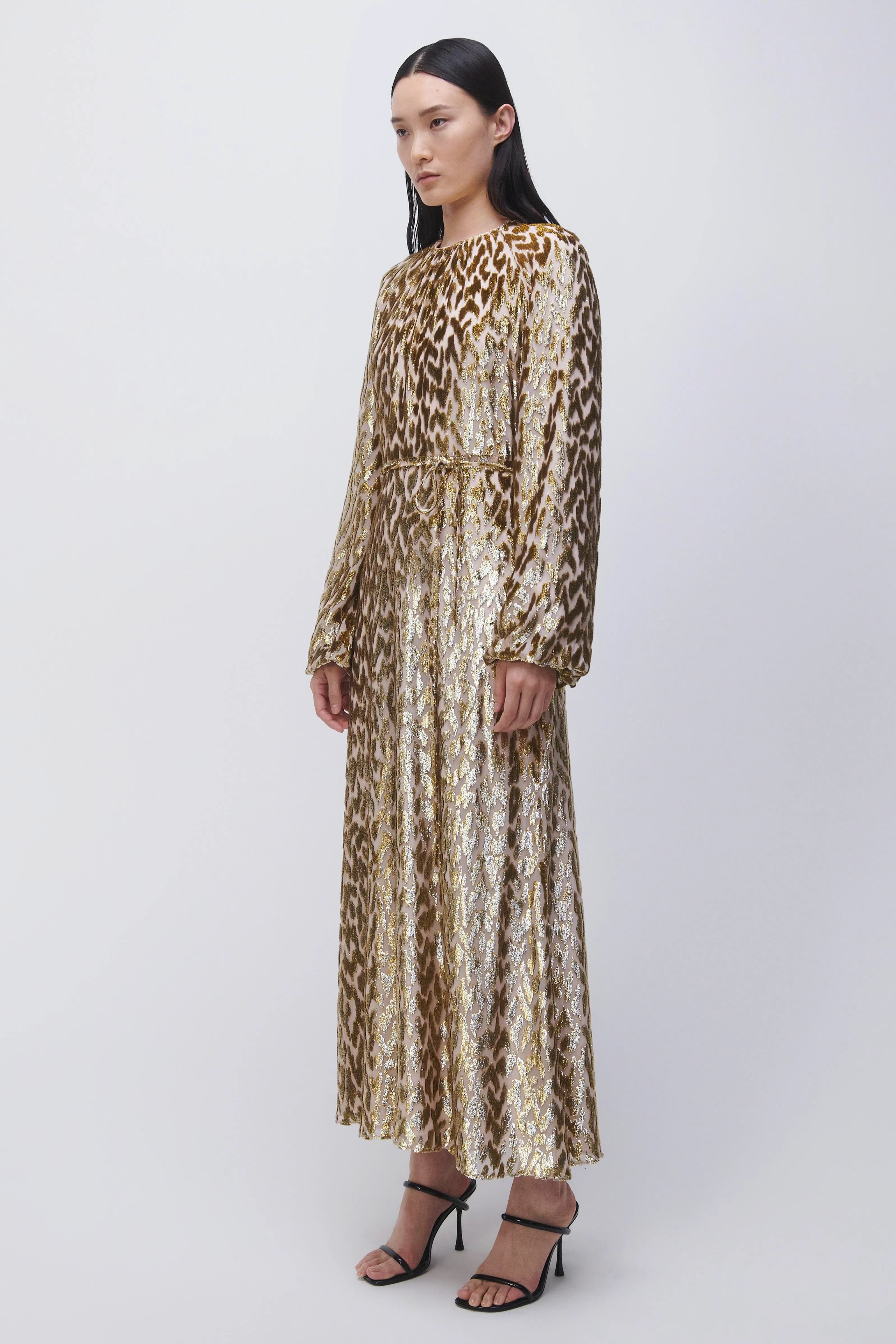Odina Maxi Dress in Gold