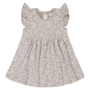 Organic Cotton Ada Dress - Greta Floral Bark