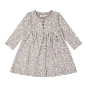 Organic Cotton Bridget Dress - Greta Floral Bark