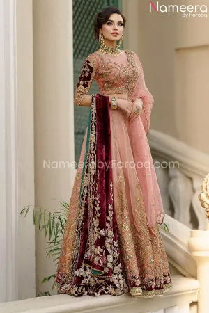 Pakistani Bridal Lehnga Choli with Dupatta #BS587