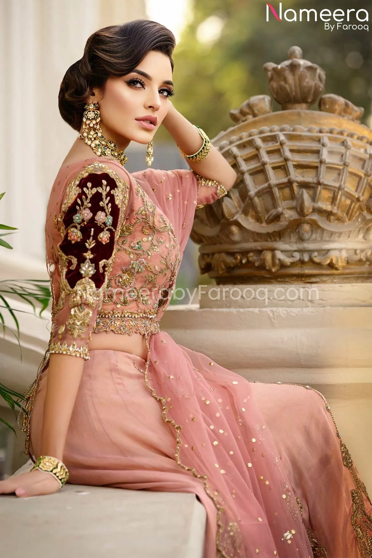 Pakistani Bridal Lehnga Choli with Dupatta #BS587