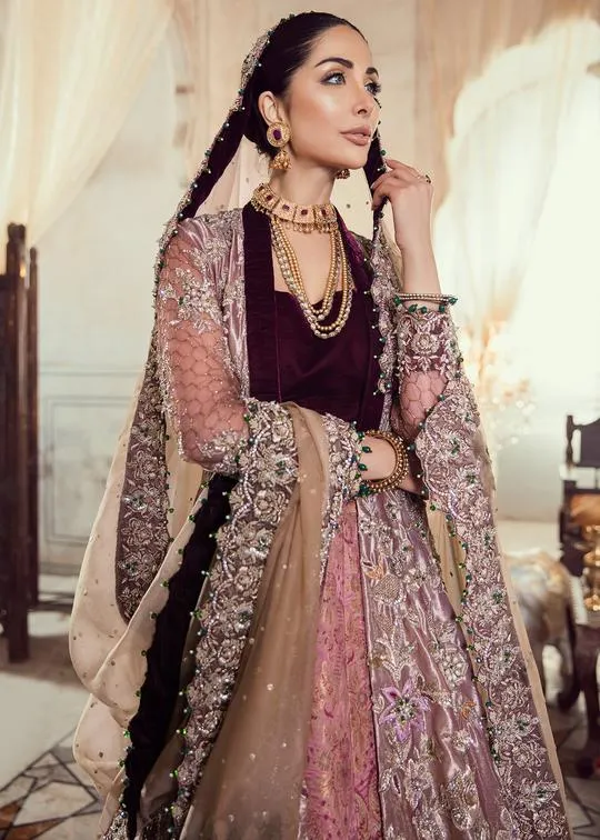 Pakistani Bridal Long Maxi with Embroidery #Y2091