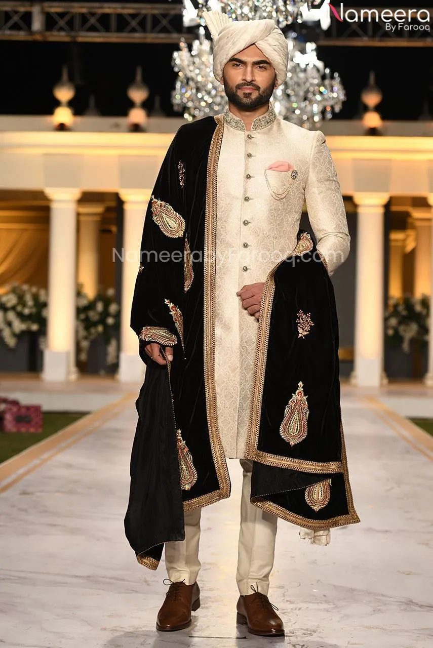 Pakistani Clothes Mens Sherwani Dress for Wedding #GN59