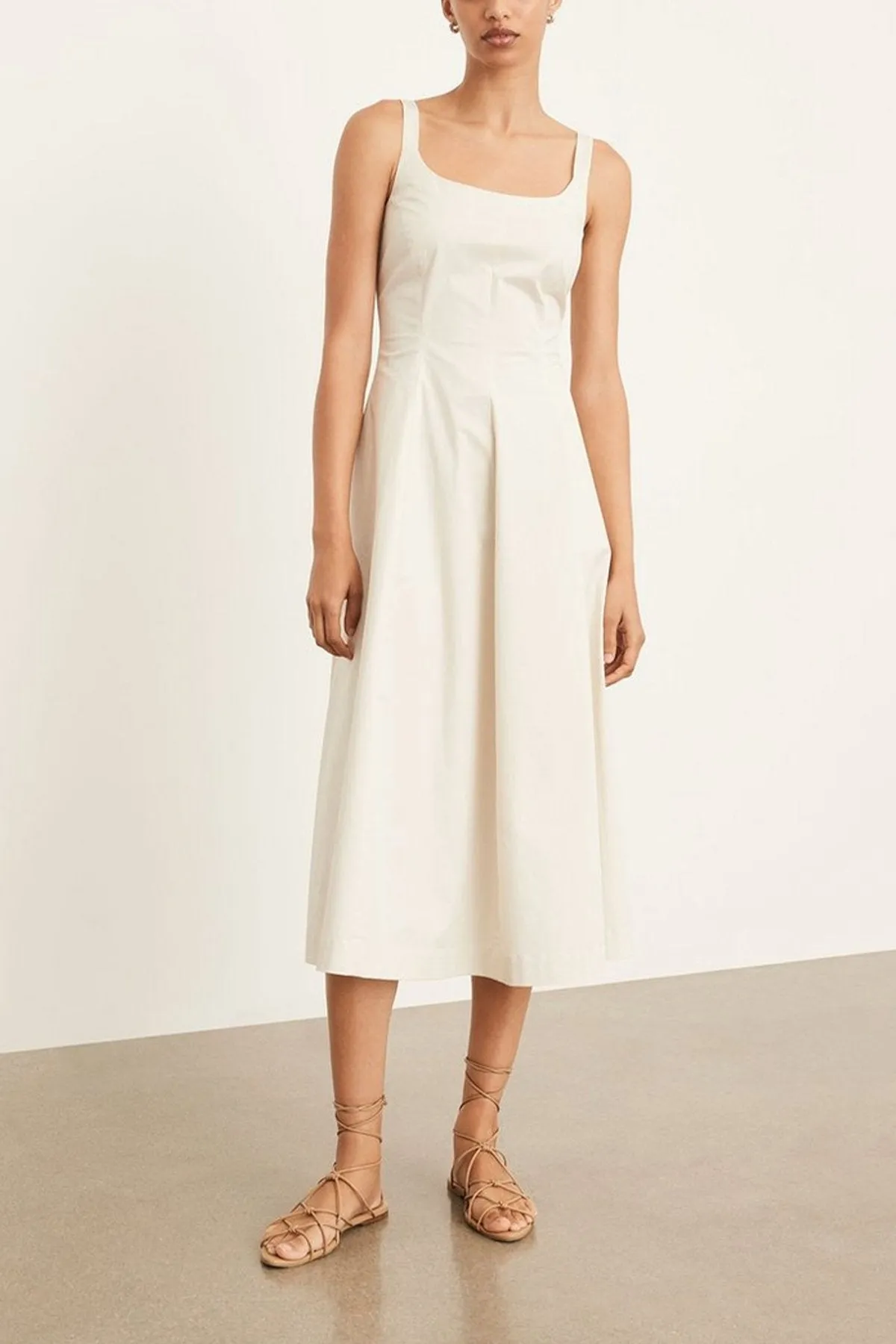 Paneled Slip Dress in Pampas