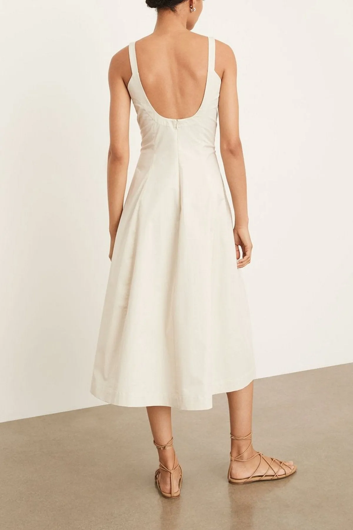 Paneled Slip Dress in Pampas