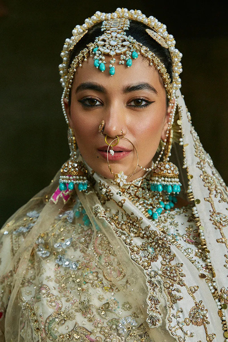 Pearl White Lehenga Choli for Pakistani Wedding Dresses