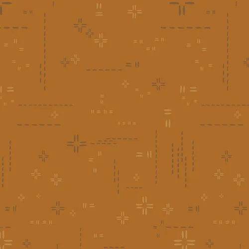 Pecan Praline - Decostitch Elements - Quilting Cotton- 1/2 Meter