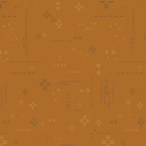 Pecan Praline - Decostitch Elements - Quilting Cotton- 1/2 Meter