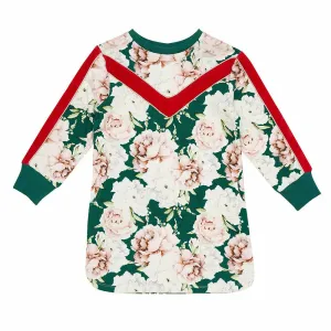 Peppa Dress-Basil Bloom