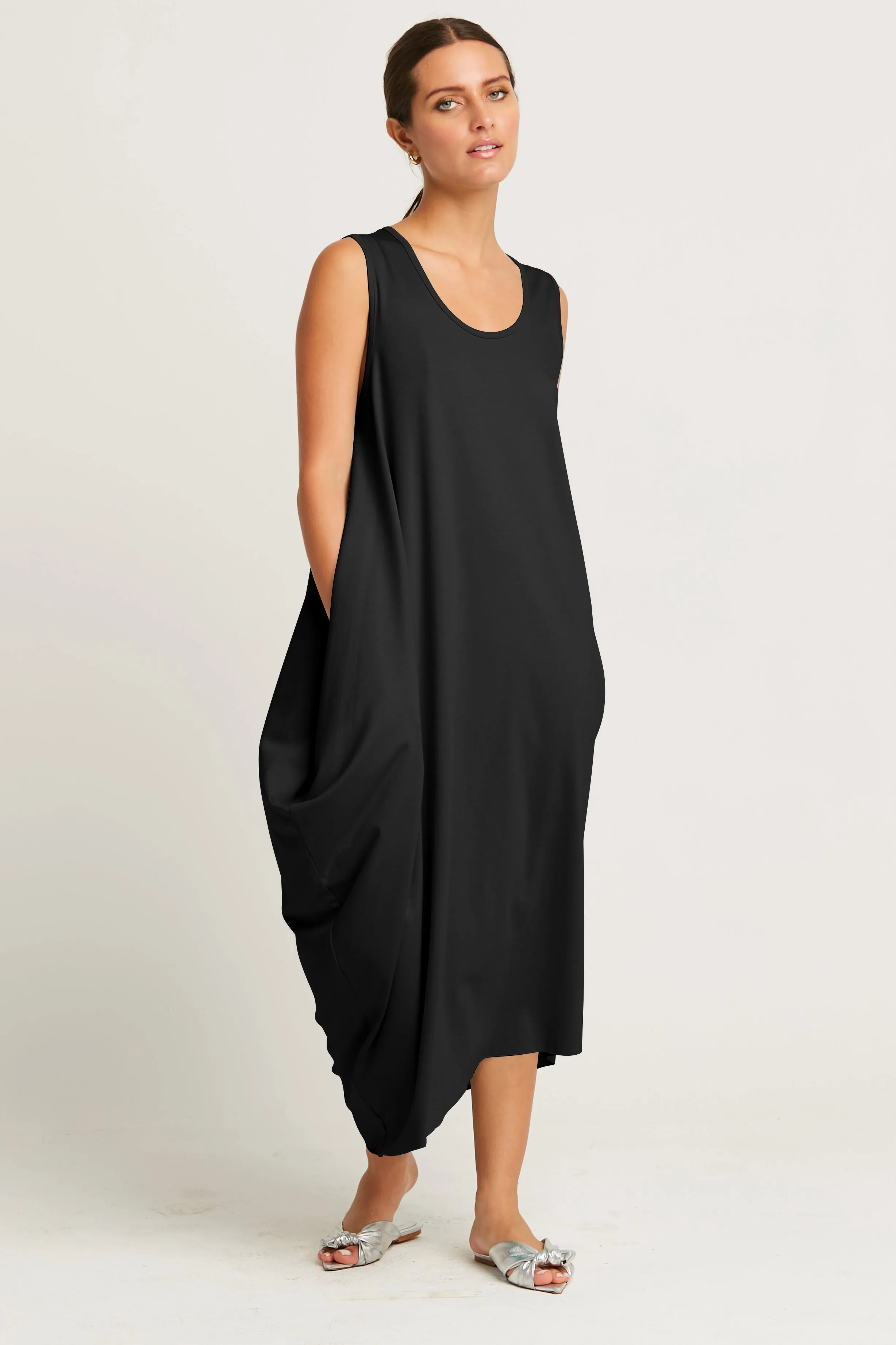 Pima Cotton Waterfall Dress