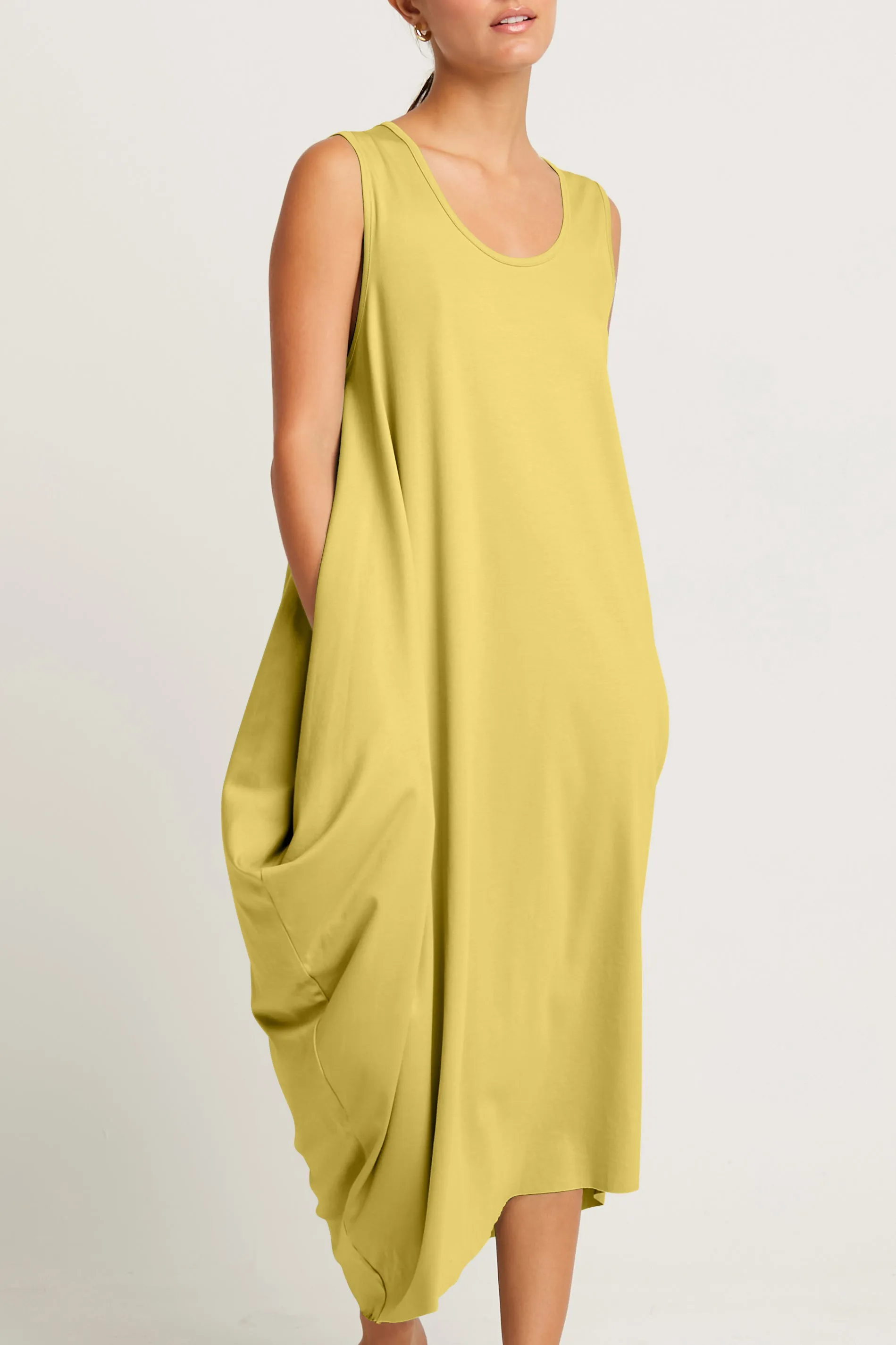 Pima Cotton Waterfall Dress
