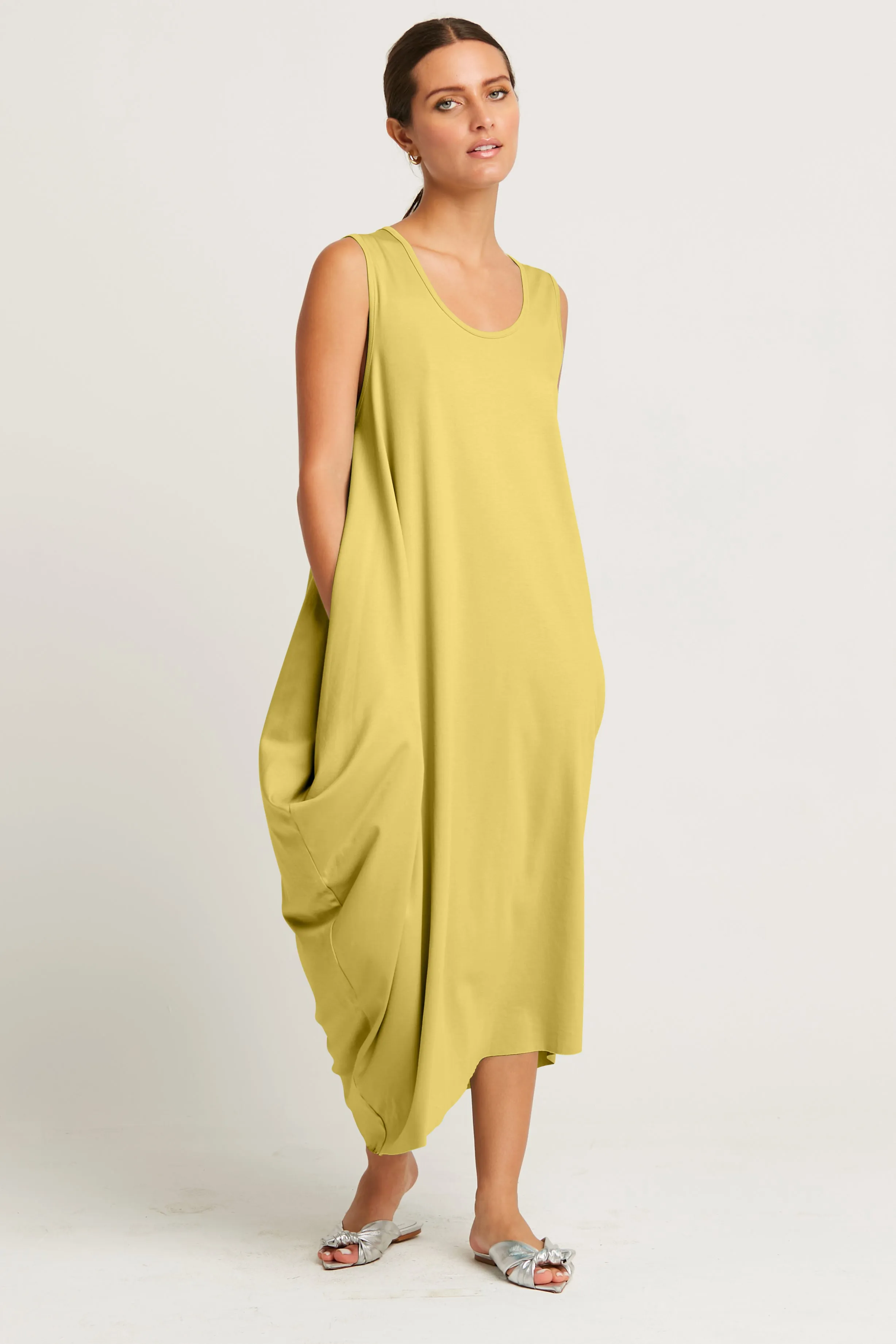 Pima Cotton Waterfall Dress