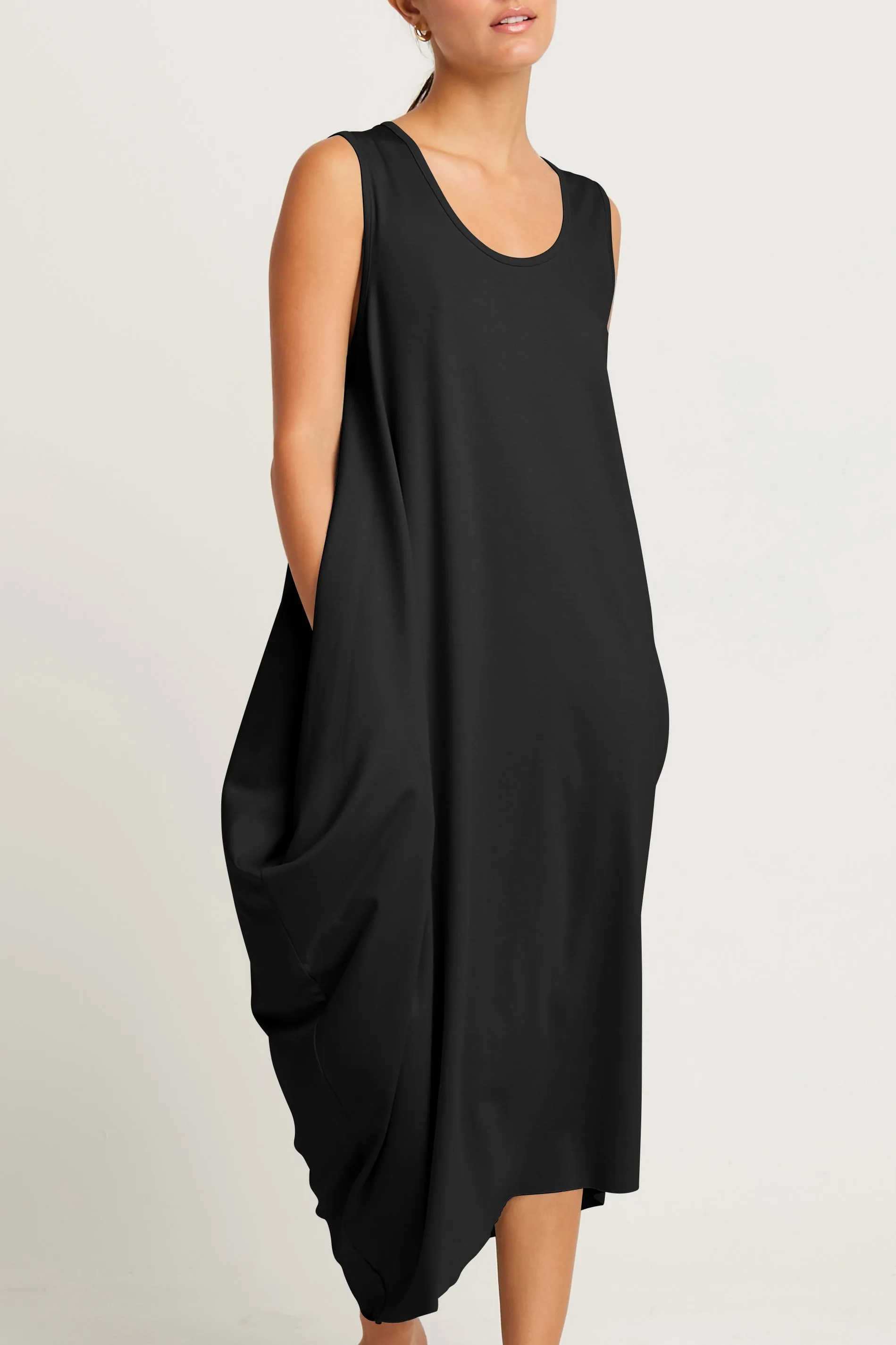 Pima Cotton Waterfall Dress