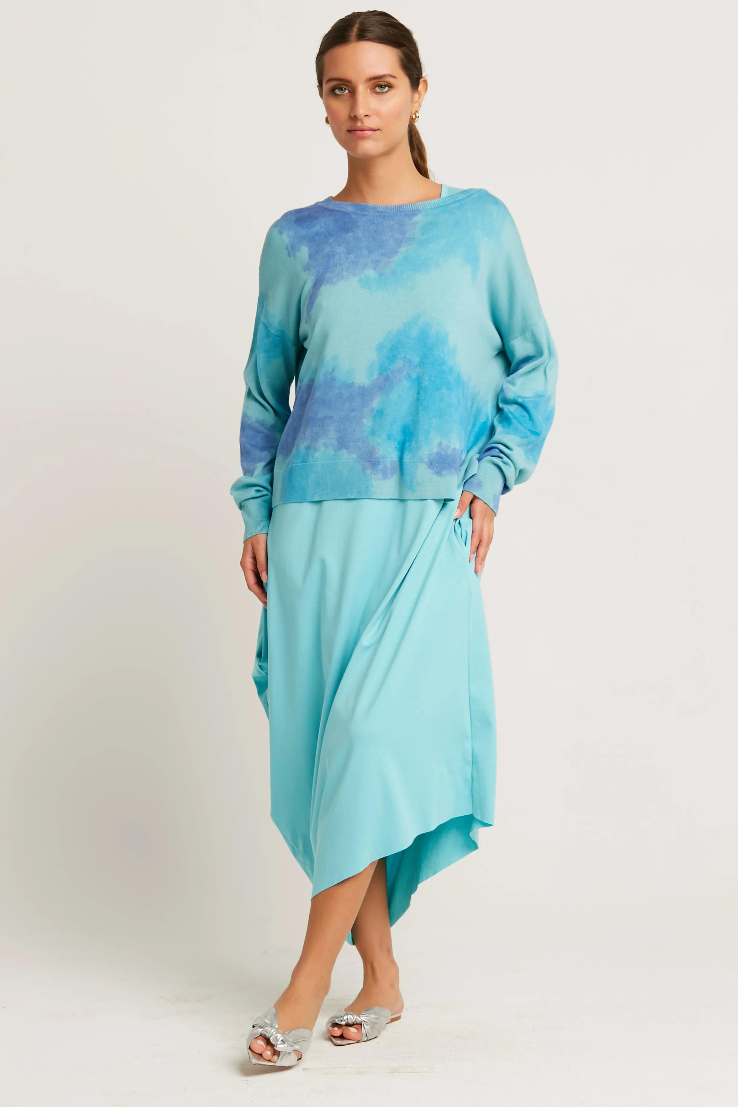 Pima Cotton Waterfall Dress