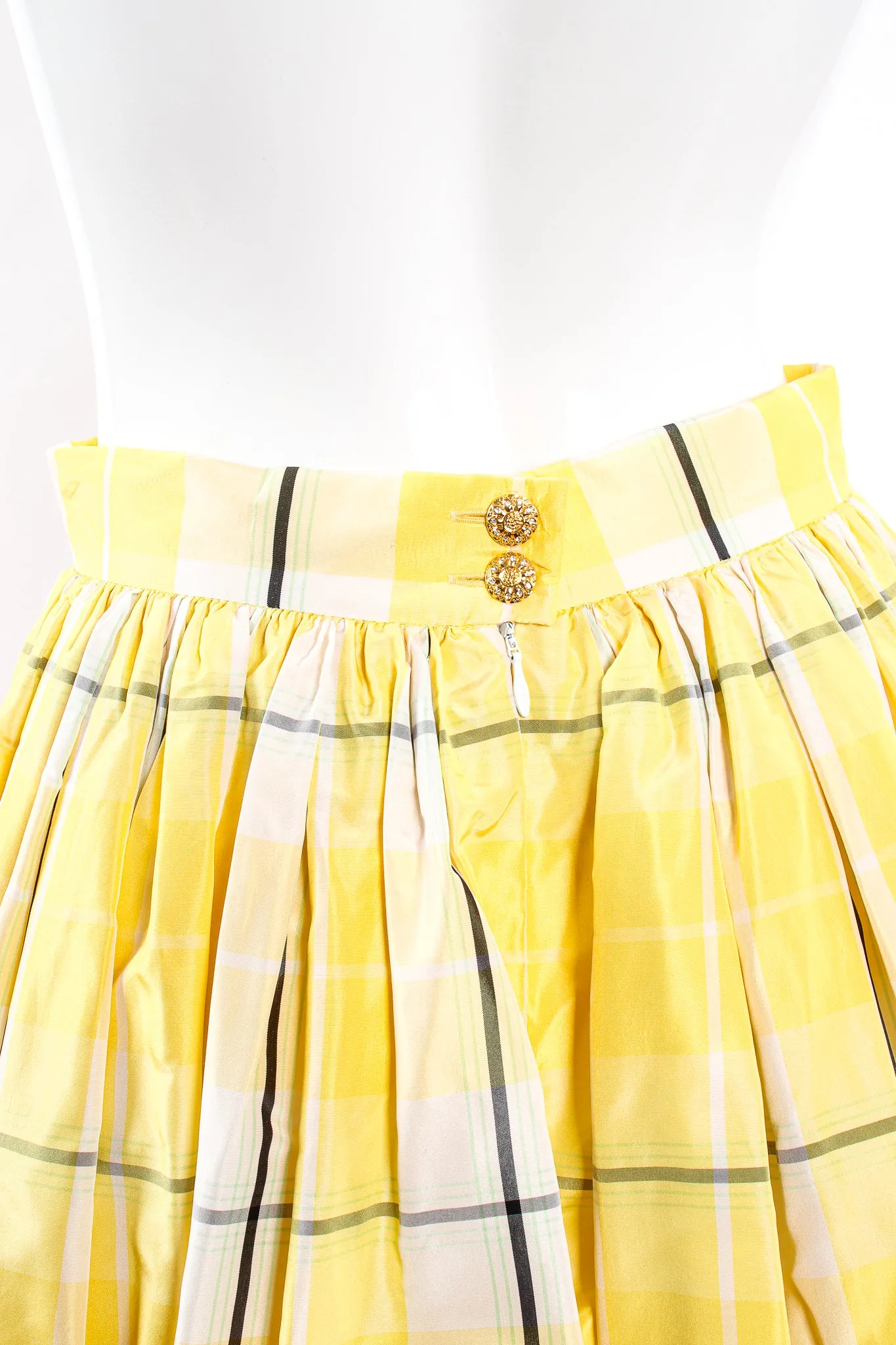 Plaid Taffeta Ball Skirt