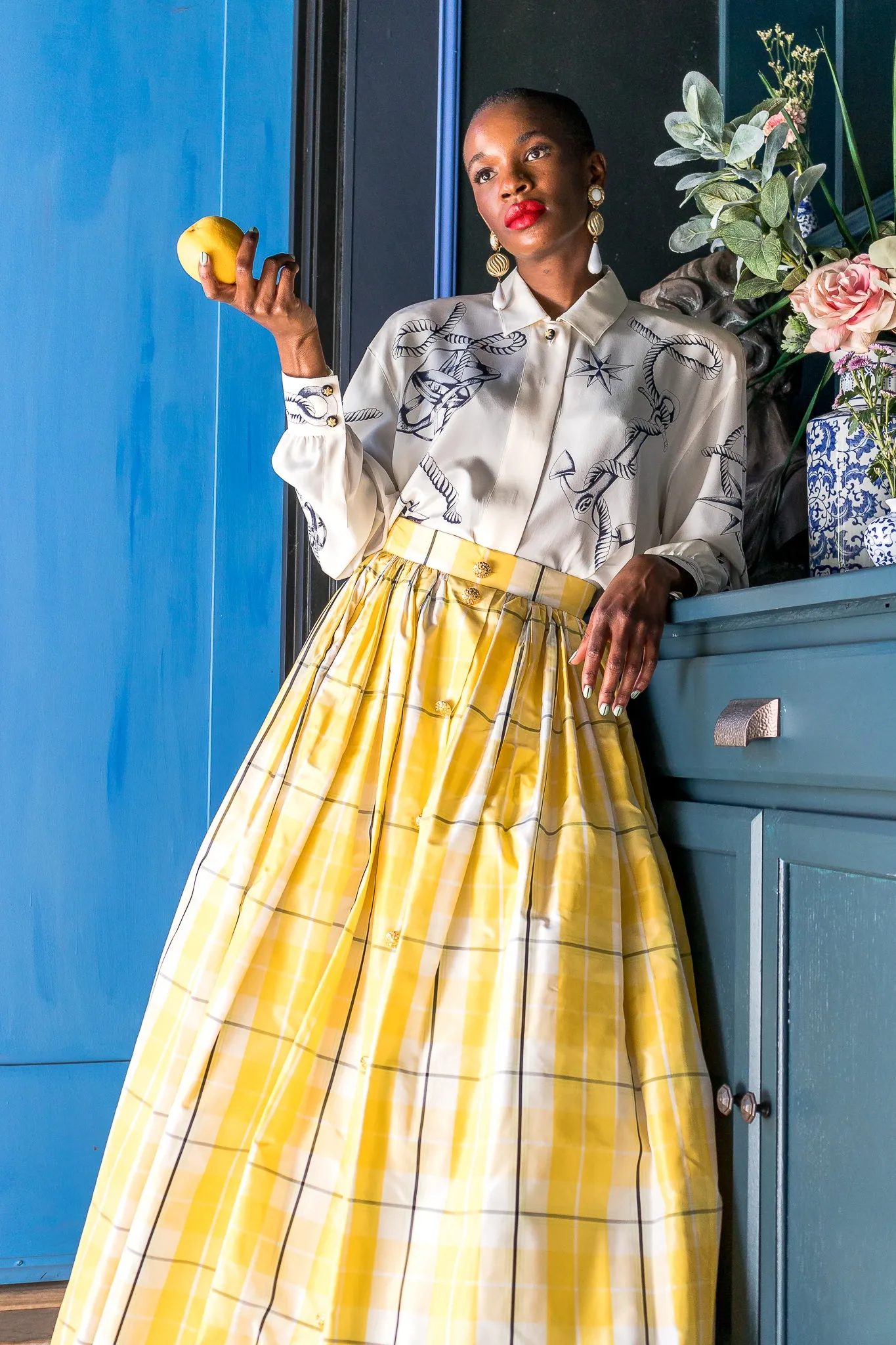Plaid Taffeta Ball Skirt