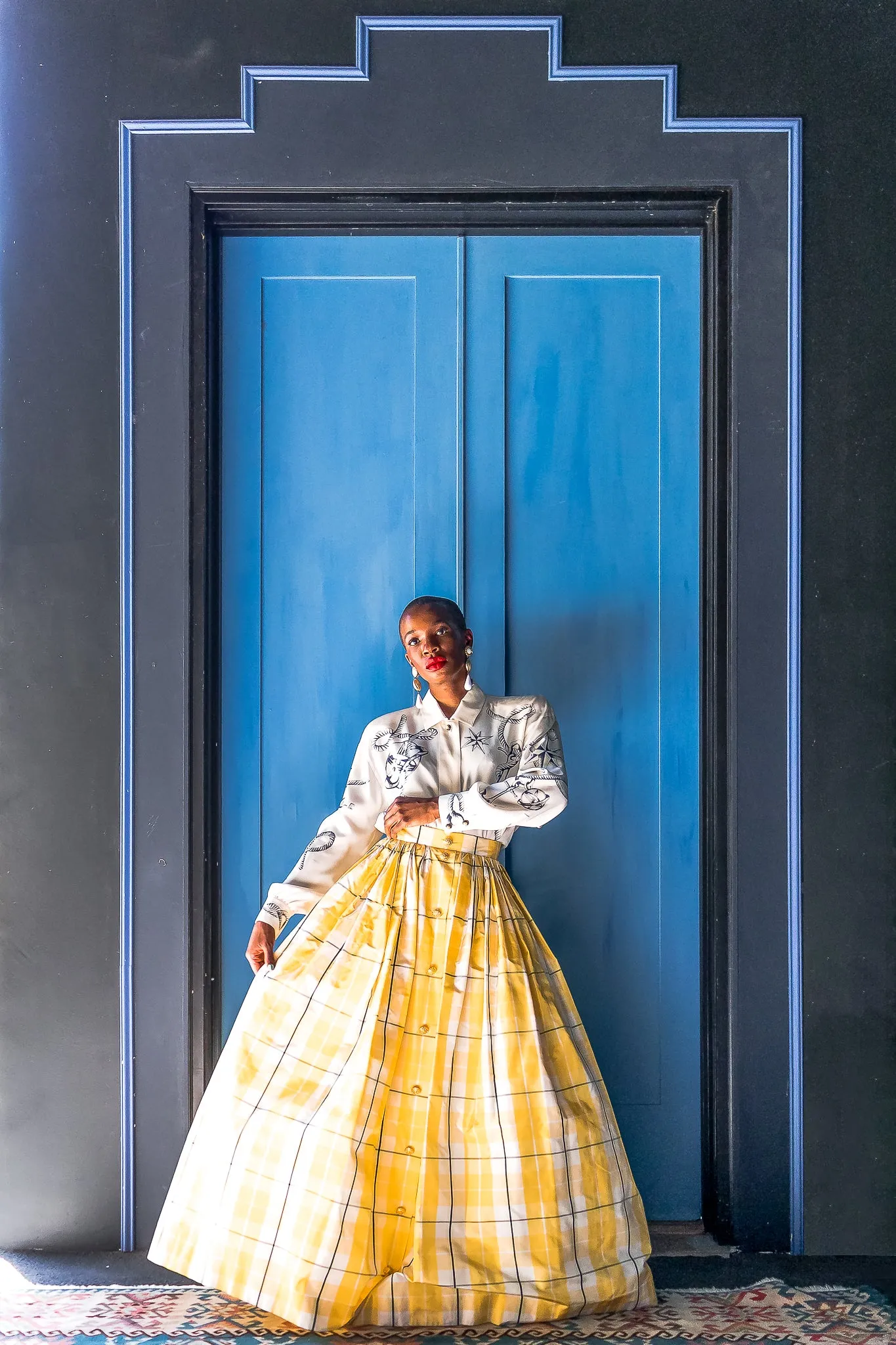 Plaid Taffeta Ball Skirt