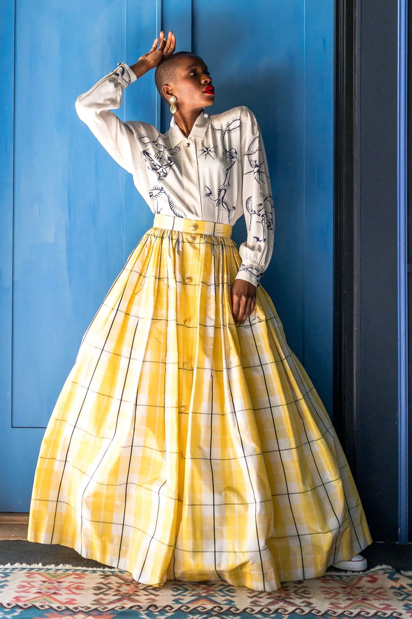 Plaid Taffeta Ball Skirt