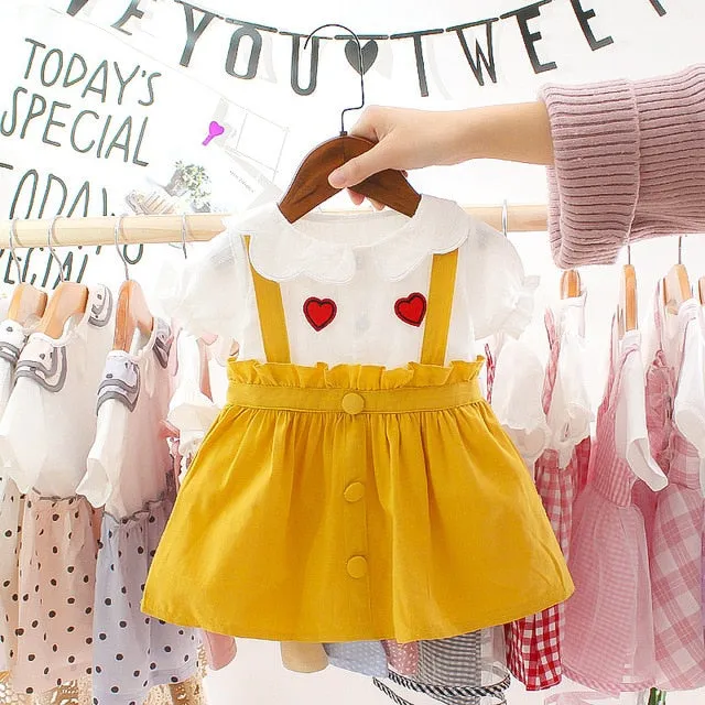 Princess Baby Girl Dress Heart