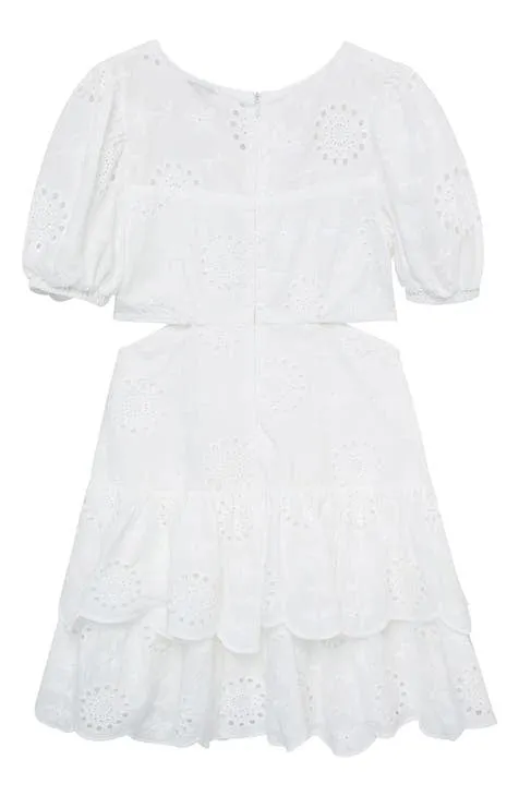 Puff Sleeve Tiered Dress