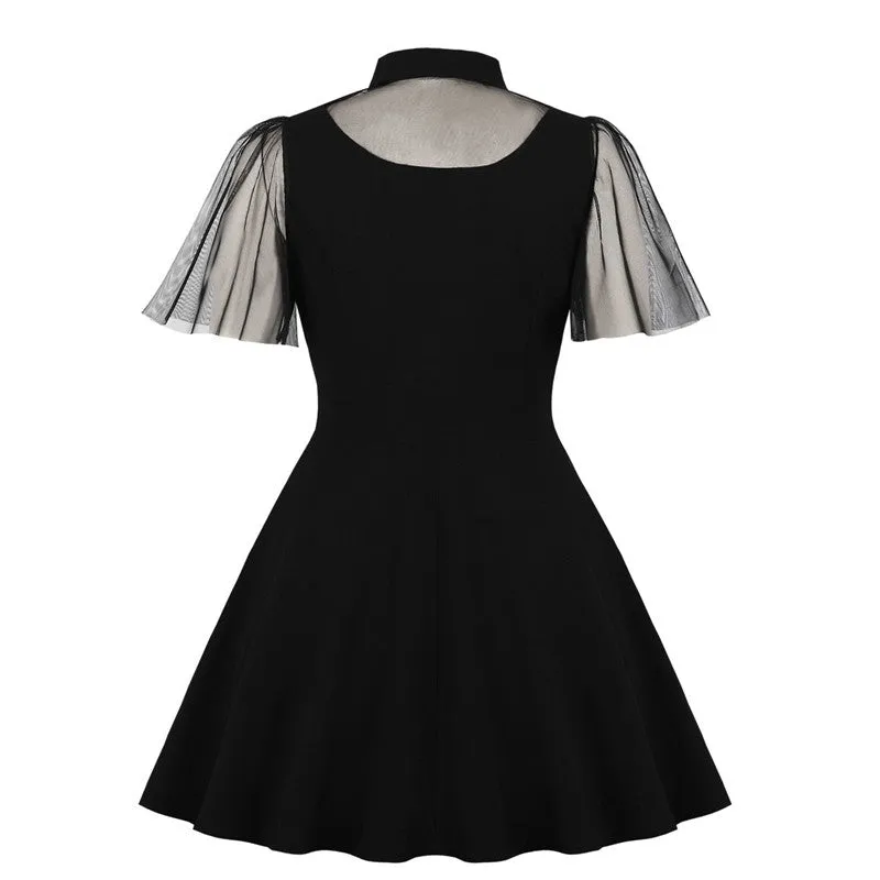 "BLACK LACE"DRESS H042308