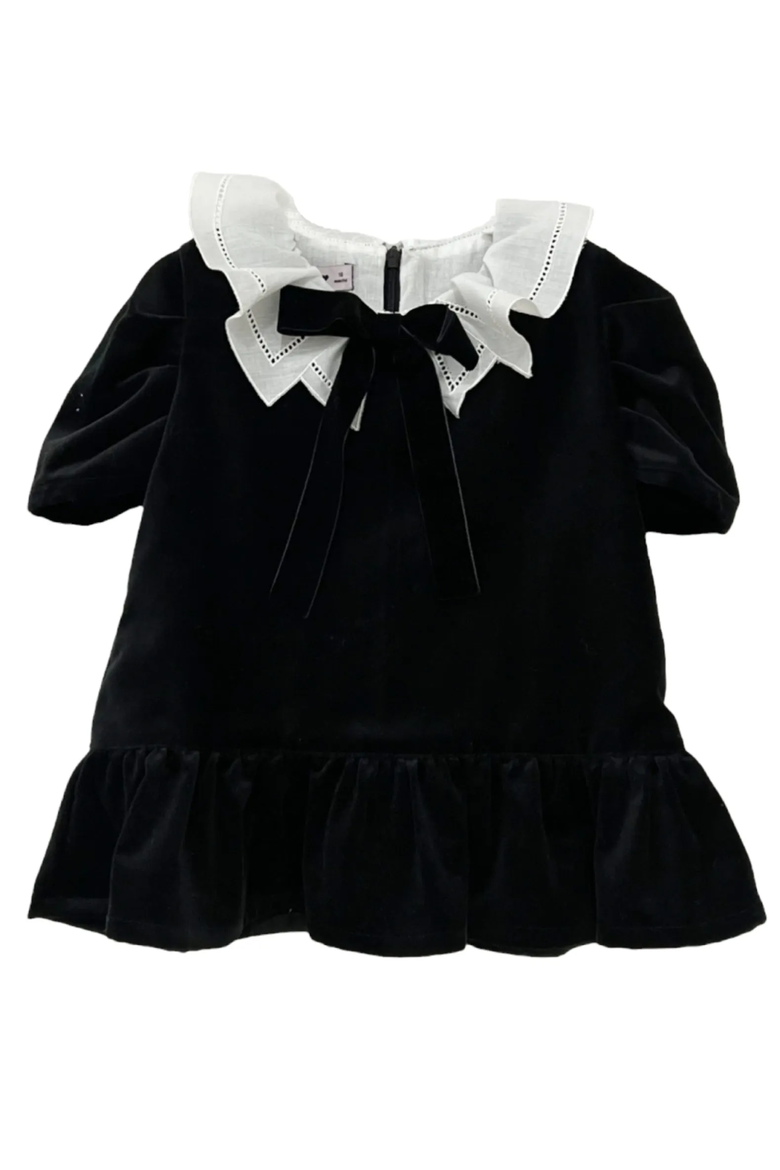 "Lila" Black Velvet Dress