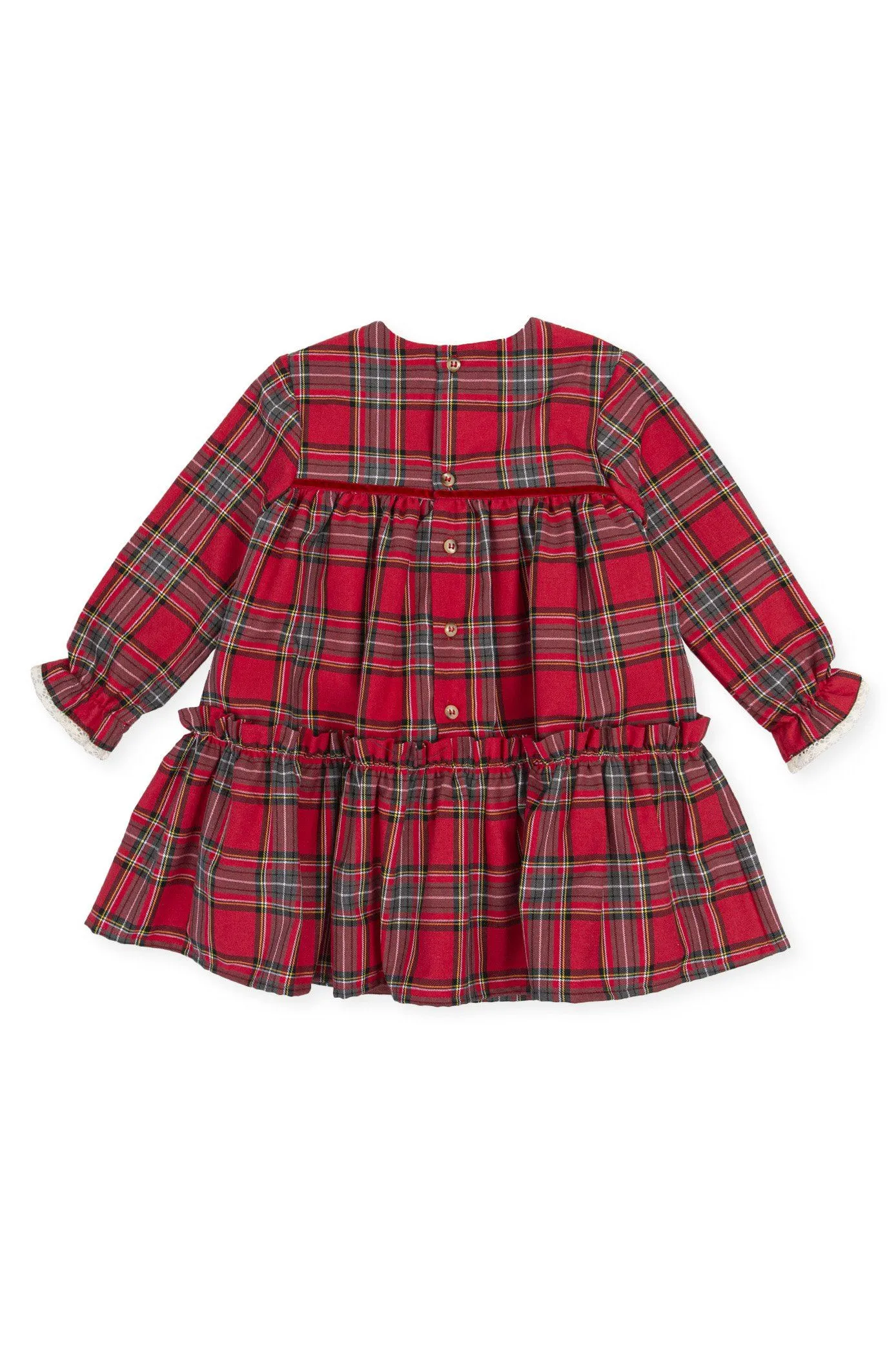 "Makayla" Red Tartan Dress