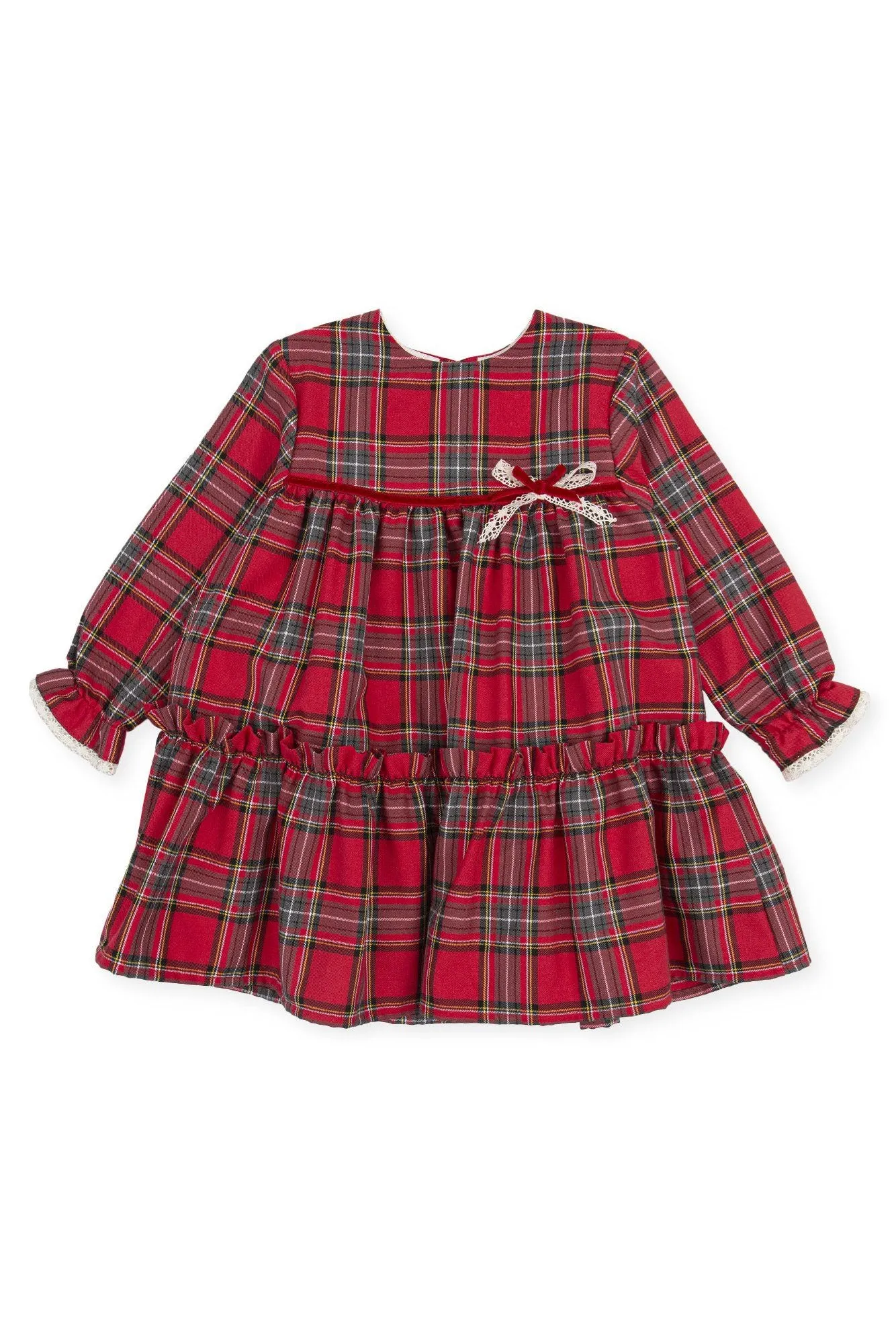"Makayla" Red Tartan Dress