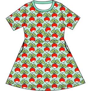 Radish - Honeydew Short Sleeve Skater Dress