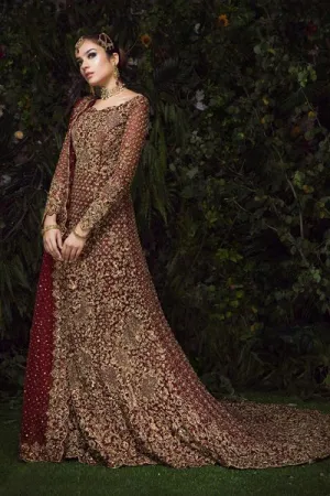 Red Maroon Bridal Lehenga for Wedding Wear #BN1085