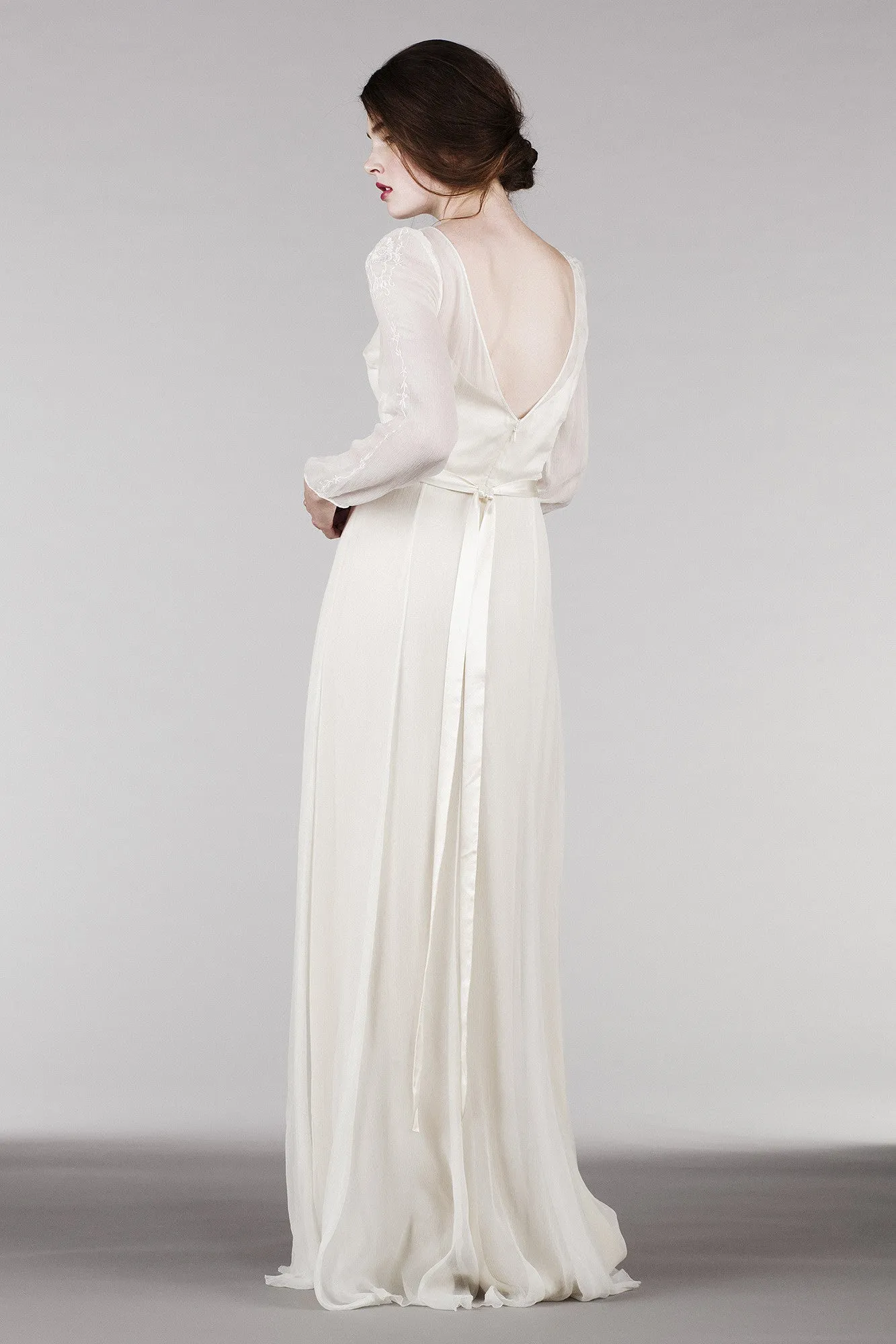 RM6325 Long Sleeve Bohemian Wedding Dress