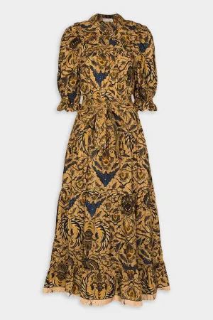 Rosalind Dress in Horn