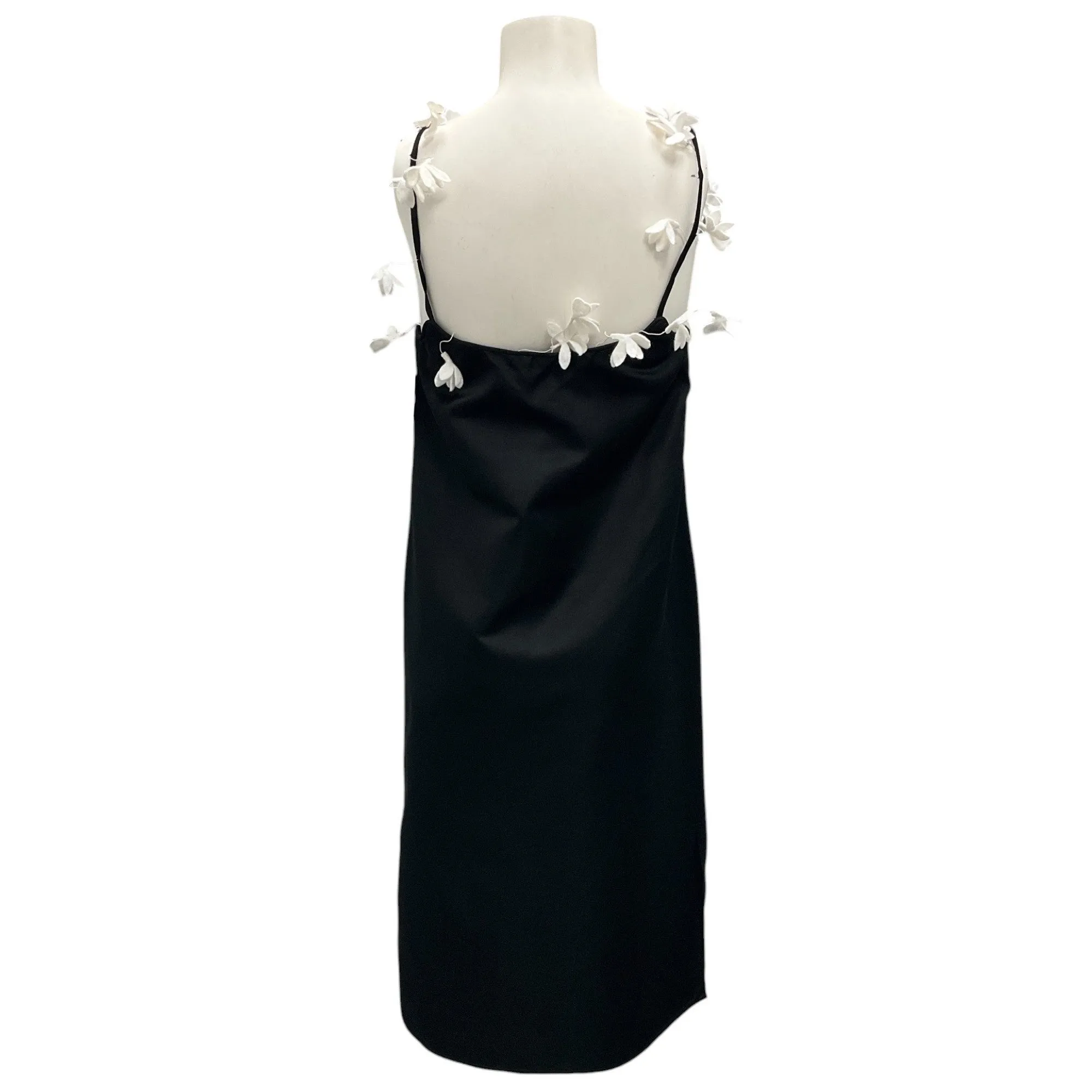 Rosie Assoulin Black / White Flowered Cami Dress