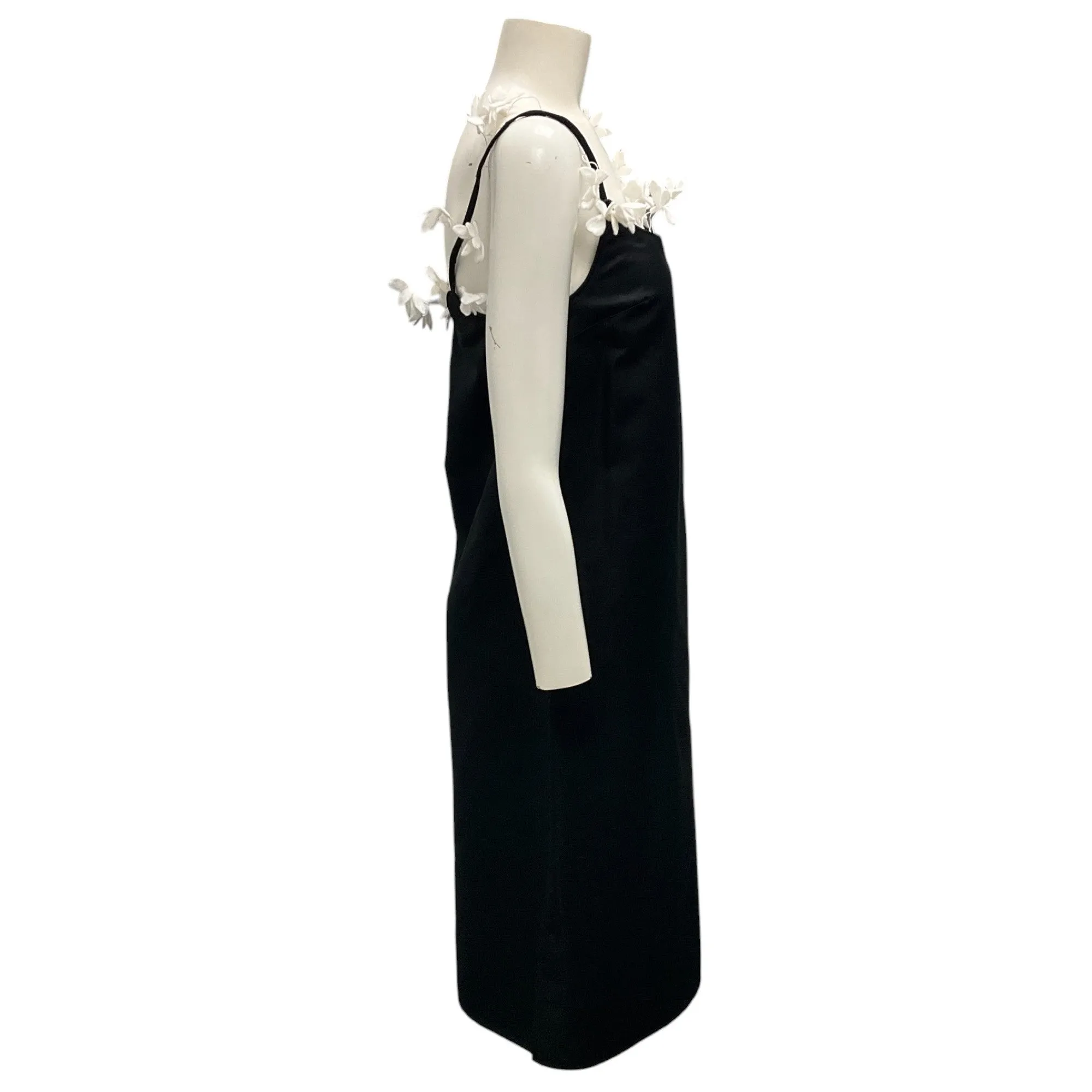 Rosie Assoulin Black / White Flowered Cami Dress