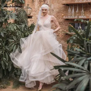 Roycebridal Lace Wedding Dresses Lakshmigown New V Neck