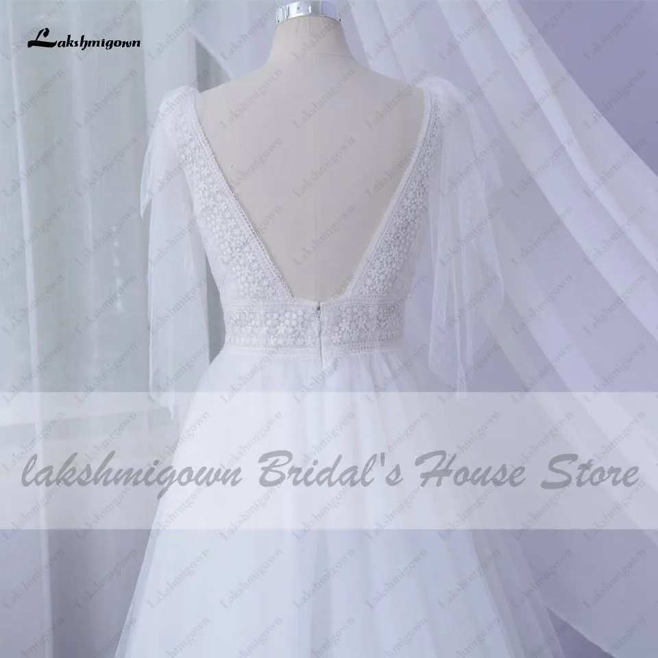 Roycebridal Sexy Wedding Dress A Line Bridal Dresses V-neck