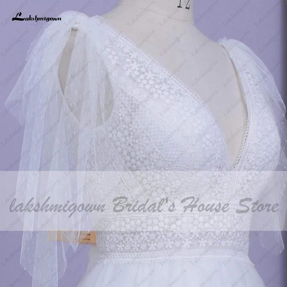 Roycebridal Sexy Wedding Dress A Line Bridal Dresses V-neck
