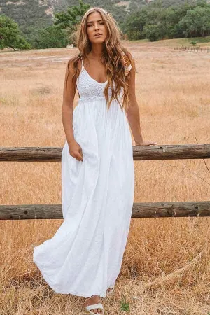Roycebridal Simple White Lace A-line Plus Size Beach Wedding Dresses, Bridal Dresses, MW553