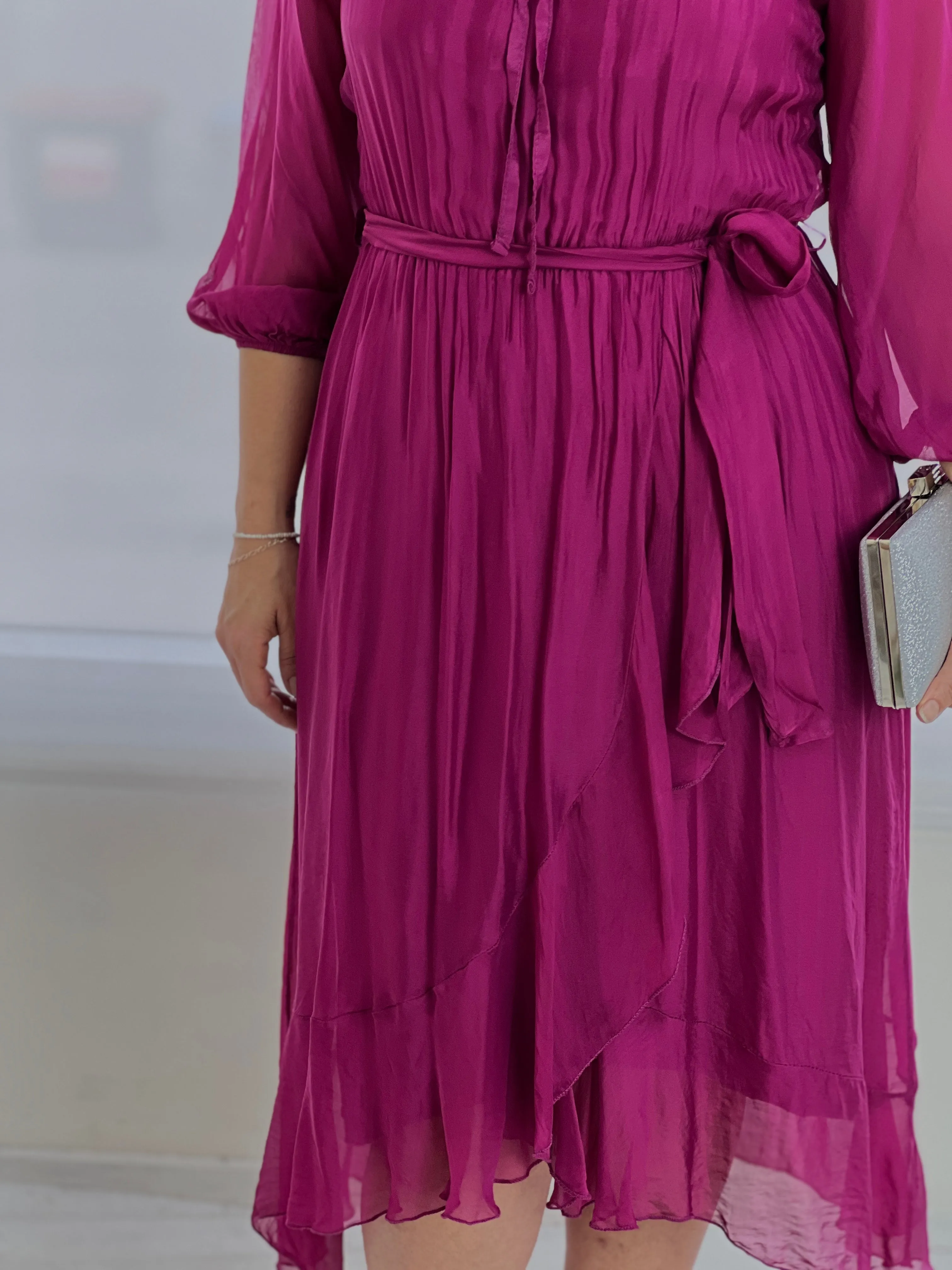 Ryan Orchid Silk Dress